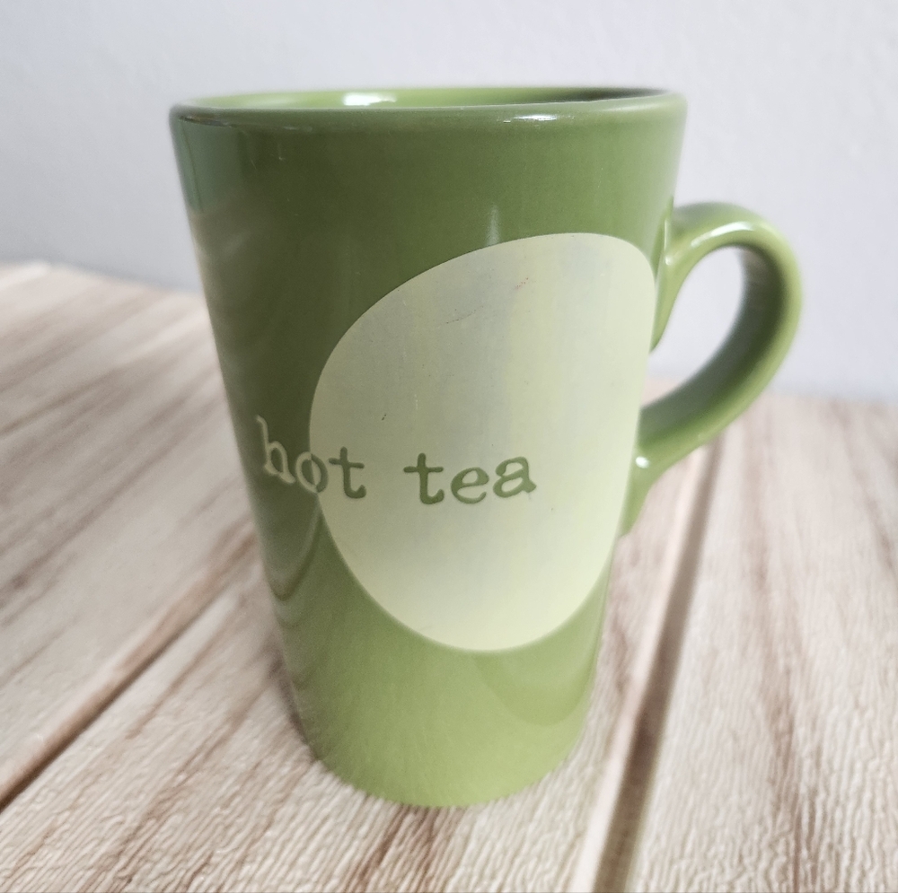 Shonfeld's Green Hot Tea Ceramic Mug Cup 10oz Dishwasher Microwave Safe Rare